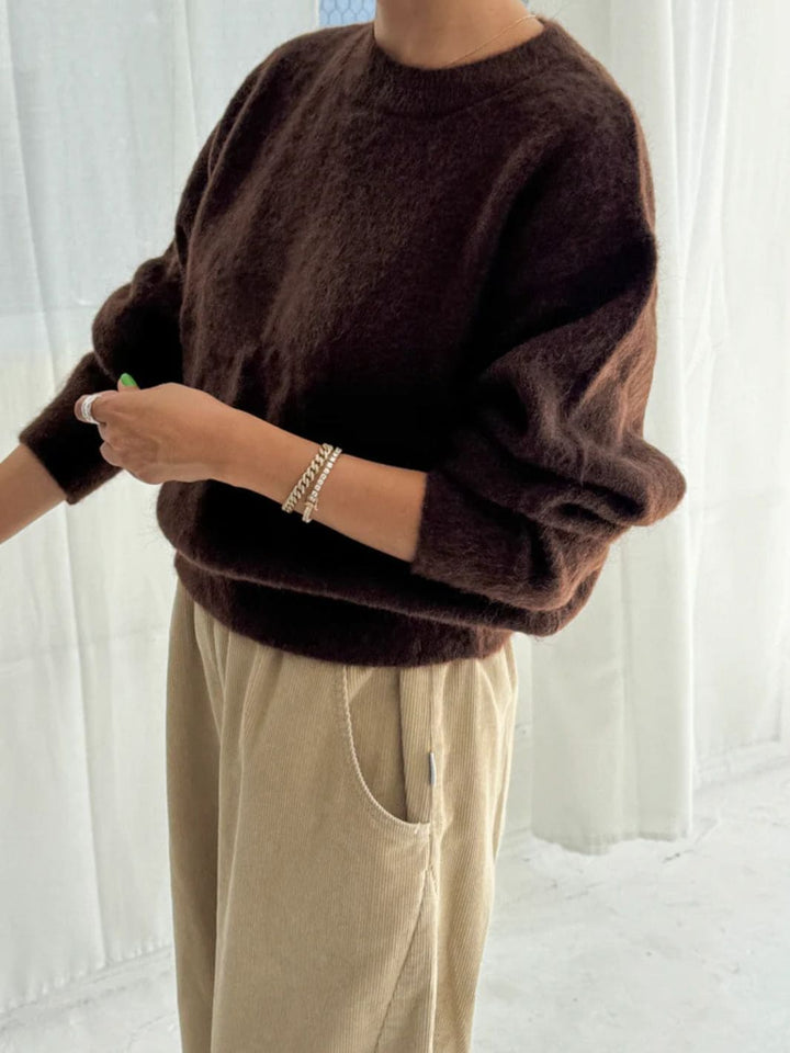 Le Bon Shoppe Finn Mohair Sweater in Cocoa Bean | Twentyseven Toronto