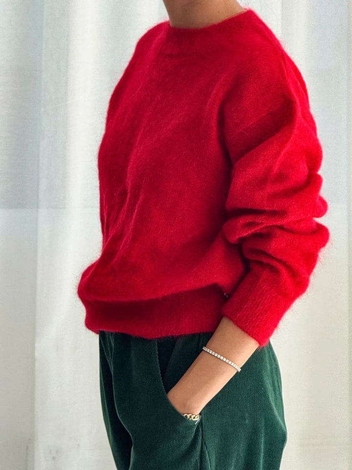 Le Bon Shoppe Finn Mohair Sweater in Red | Twentyseven Toronto