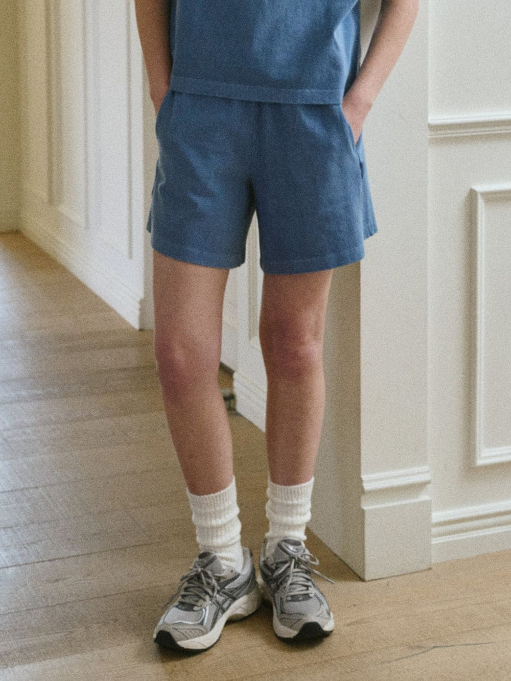 Le Bon Shoppe Flared Basketball Shorts in Cornflower | Twentyseven Toronto