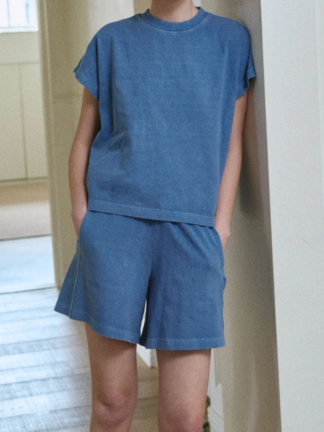 Le Bon Shoppe Flared Basketball Shorts in Cornflower | Twentyseven Toronto