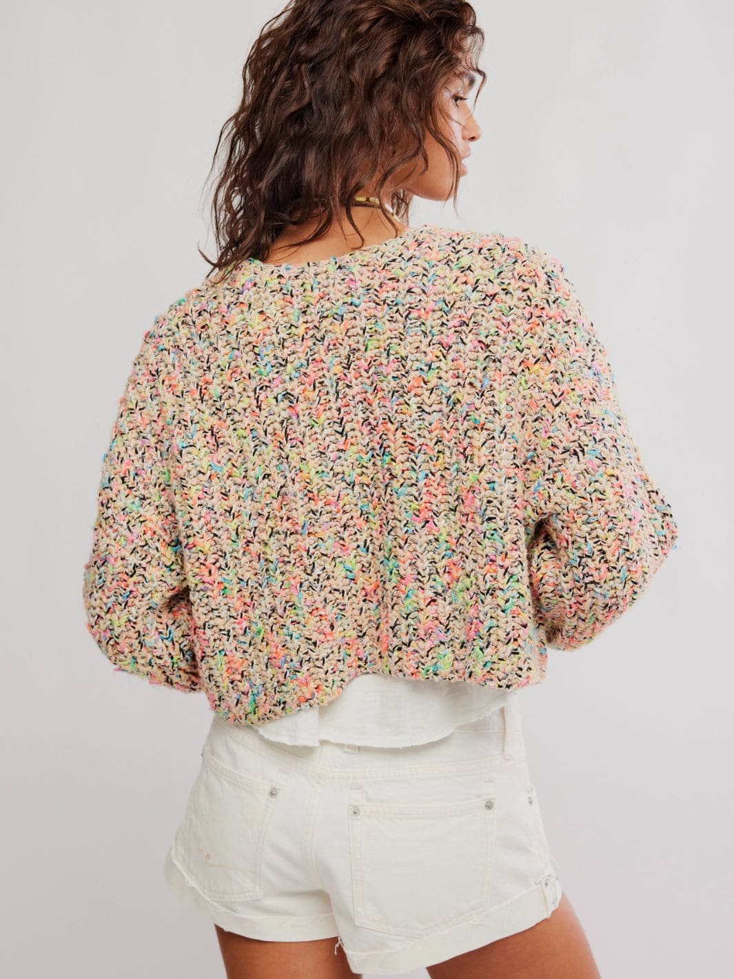 Free People Flea Market Cardigan in Neon Sand Combo | Twentyseven Toronto