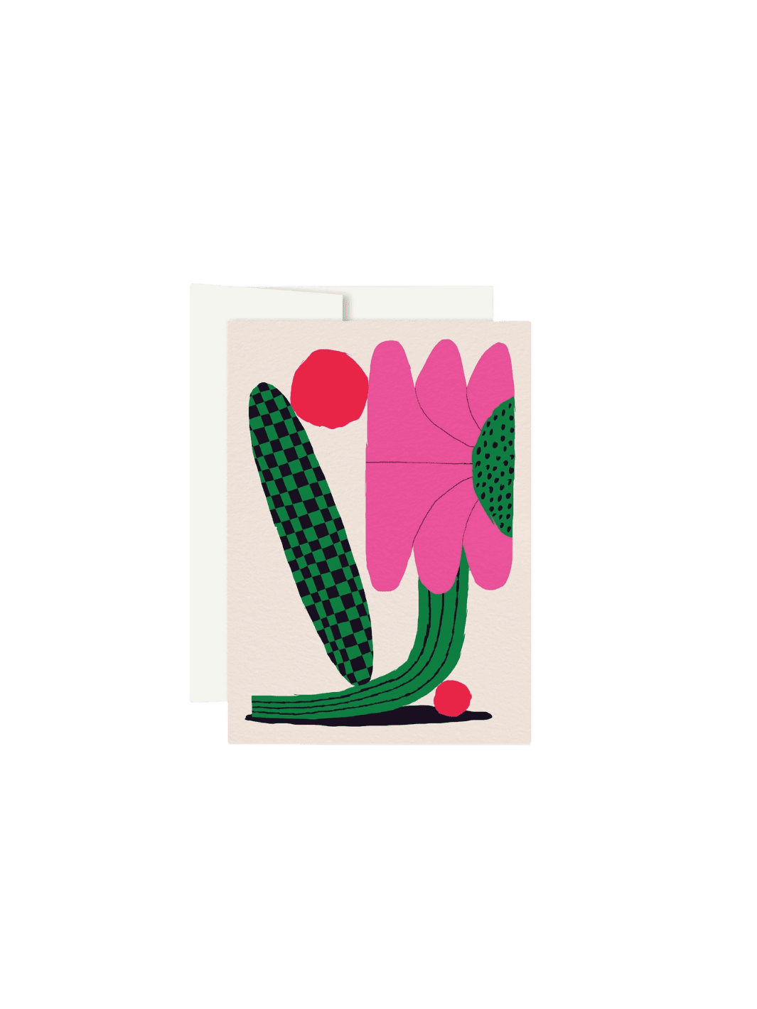 Paperole FLO FUCHSIA — Miniature Greeting Card by Anastacia Sholik | Twentyseven Toronto