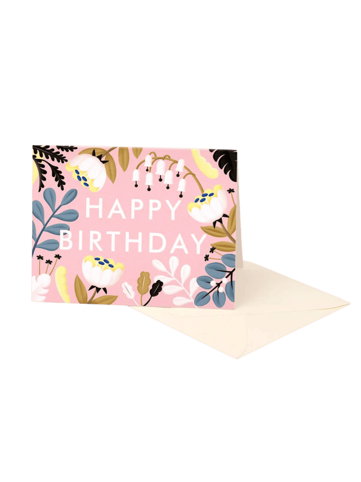 Clap Clap Design Forest Wildflowers Birthday Card - Blush | Twentyseven Toronto