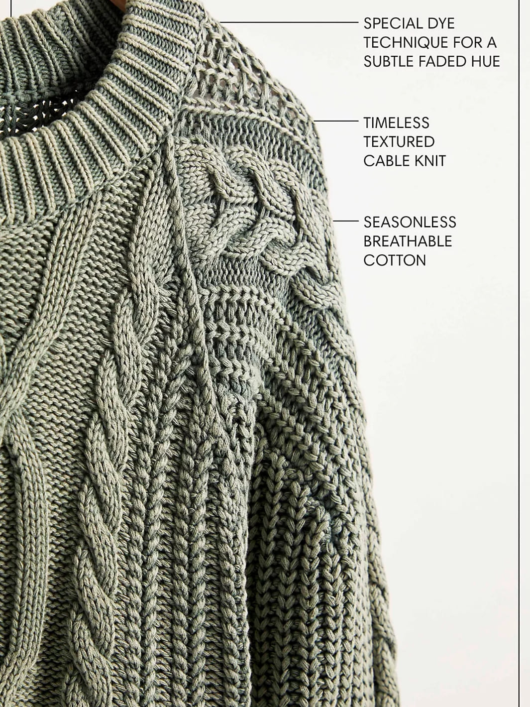 Free People Frankie Cable Sweater in Black | Twentyseven Toronto