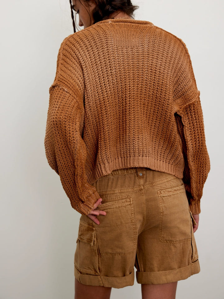 Free People Frankie Washed Shorts in Iced Coffee | Twentyseven Toronto