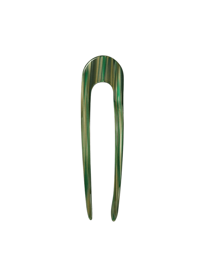 Green French hair pin in 'Meadow' from MACHETE | Twentyseven Toronto