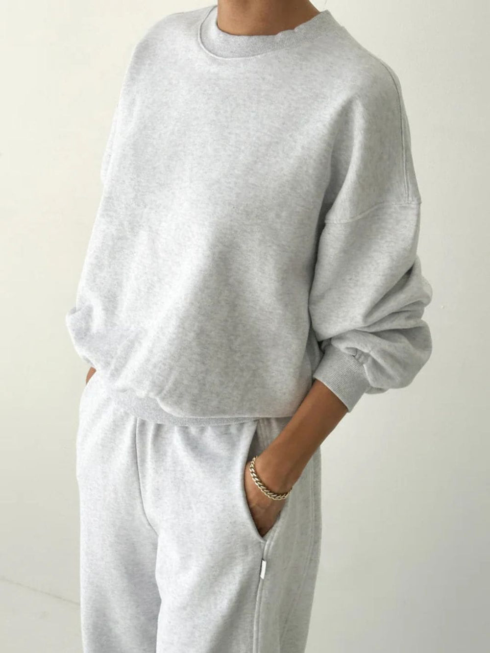 Le Bon Shoppe French Terry Core Sweatshirt in Icy Grey | Twentyseven Toronto
