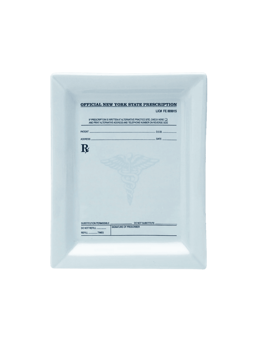 Fishs Eddy Funny Little Trays - Prescription (5.5"x7") | Twentyseven Toronto