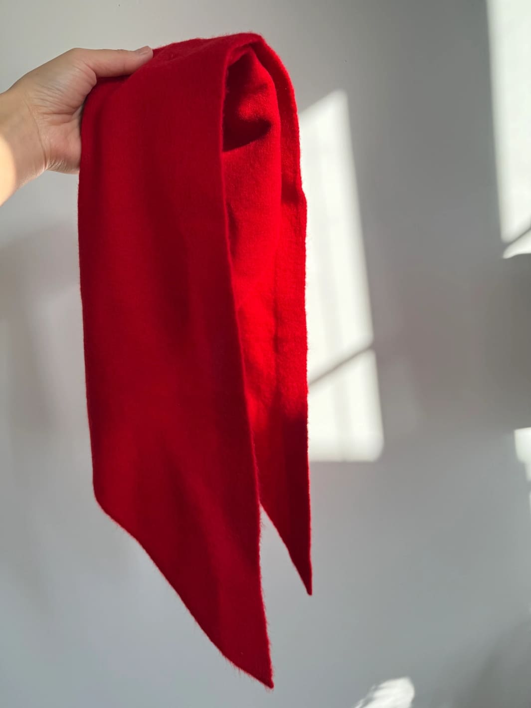 Billy Bamboo Fuzzy Wool Cravat Scarf, Red Coral | Twentyseven Toronto