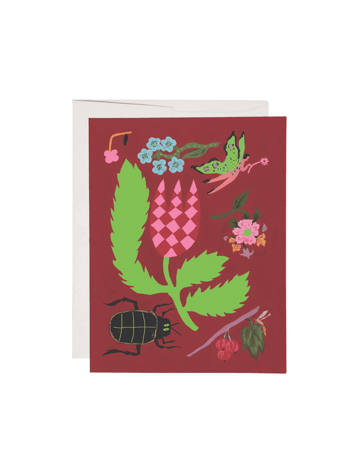 Red Cap Cards Garden Fairy Everyday Greeting Card by Emily Isabella | Twentyseven Toronto