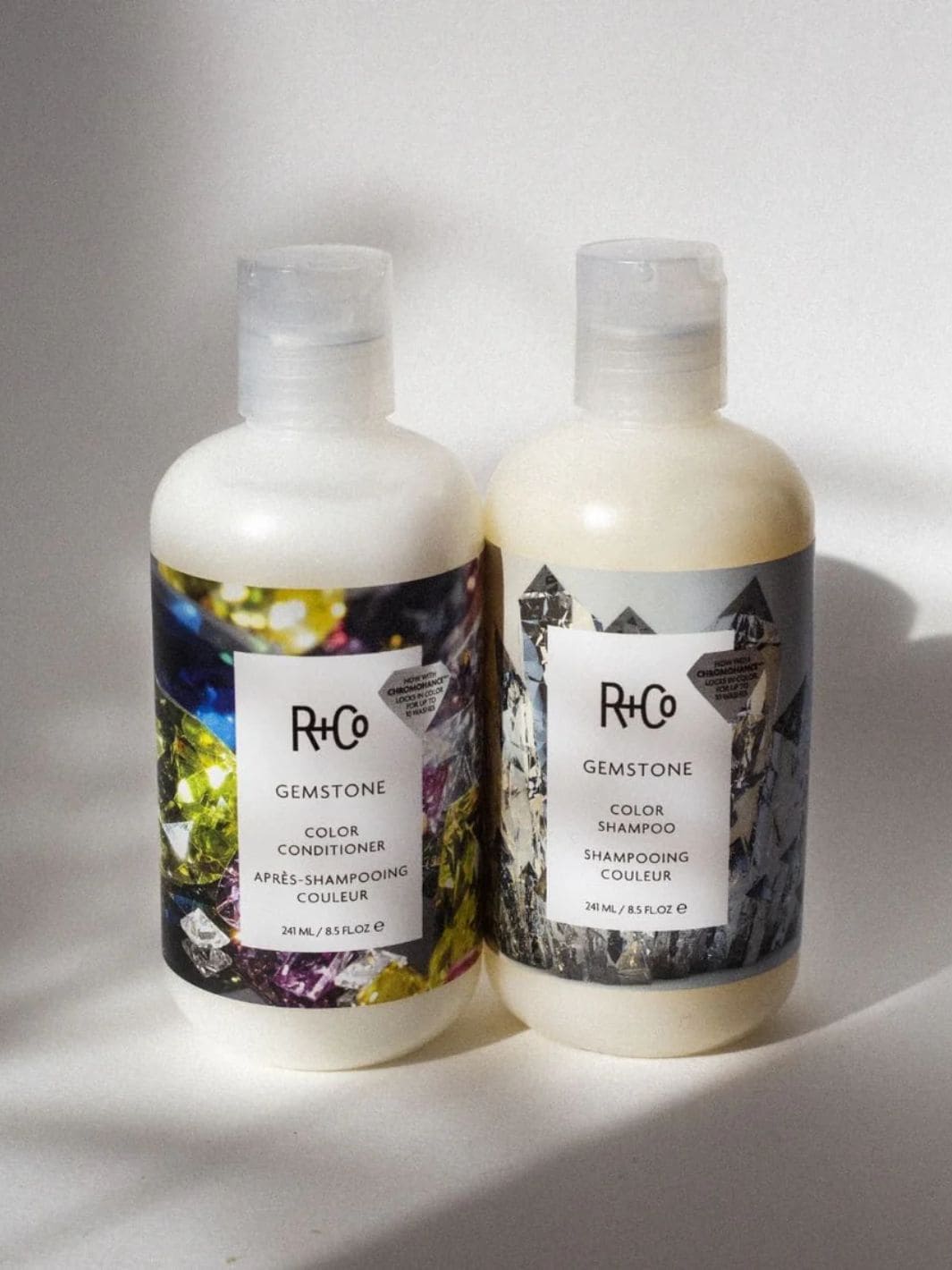 R+Co GEMSTONE ChromoHance Color Shampoo and Conditioner | Twentyseven Toronto