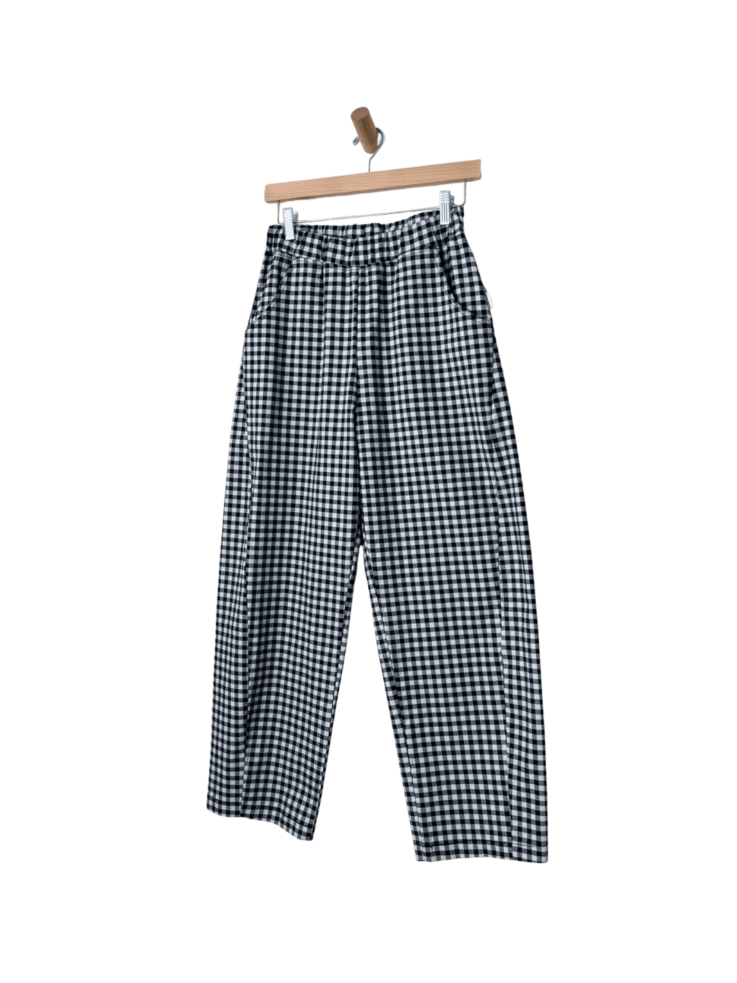 Le Bon Shoppe Gingham Arc Pants in Navy Gingham | Twentyseven Toronto