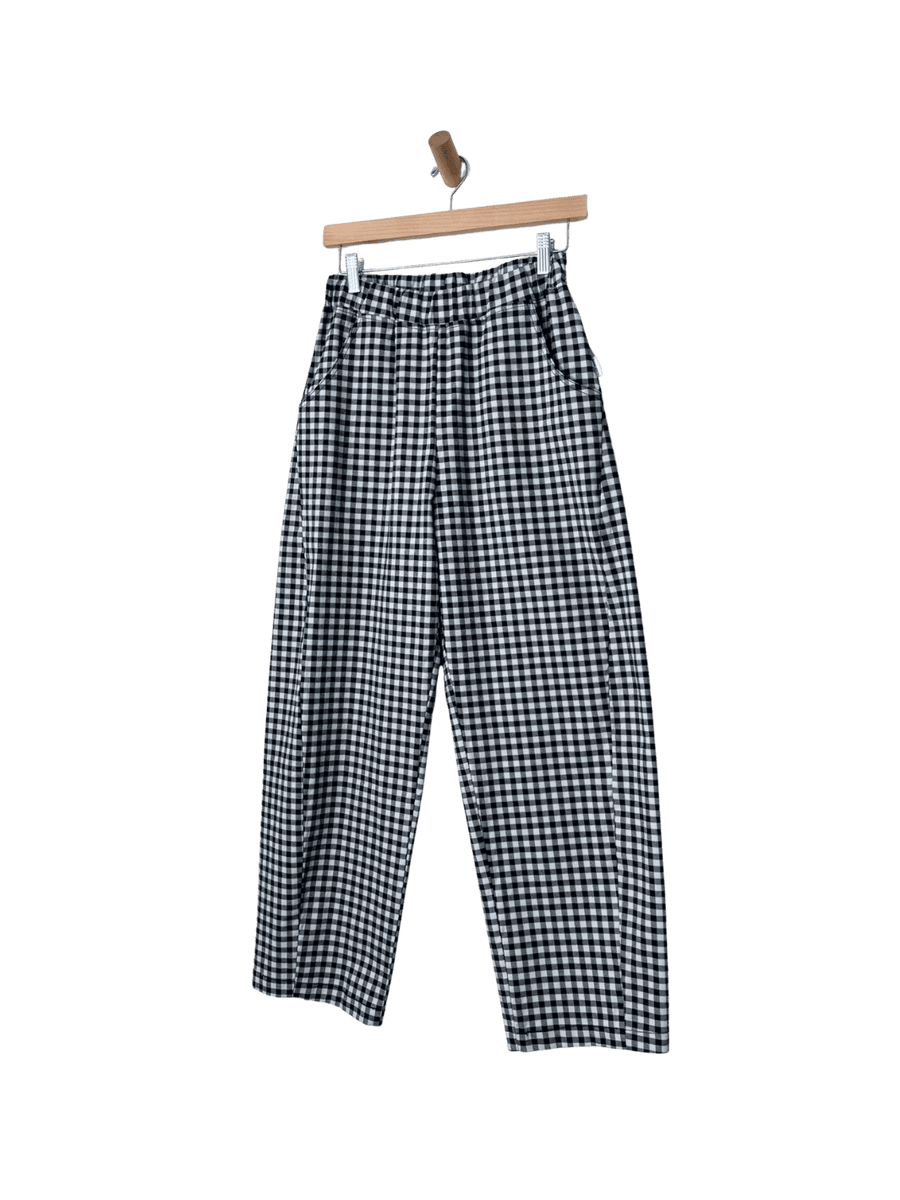 Le Bon Shoppe Gingham Arc Pants in Navy Gingham | Twentyseven Toronto