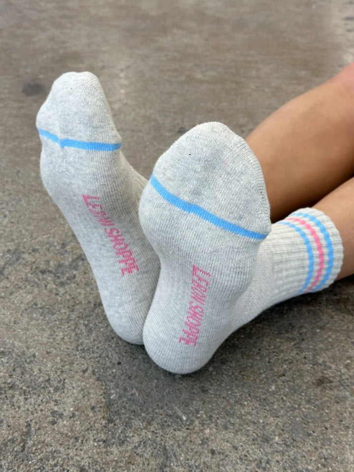 Le Bon Shoppe Girlfriend Sock - Bright Grey | Twentyseven Toronto 