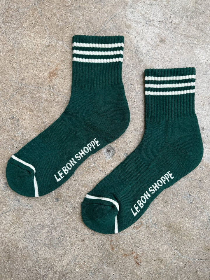 Le Bon Shoppe Girlfriend Socks - Hunter Green | Twentyseven Toronto