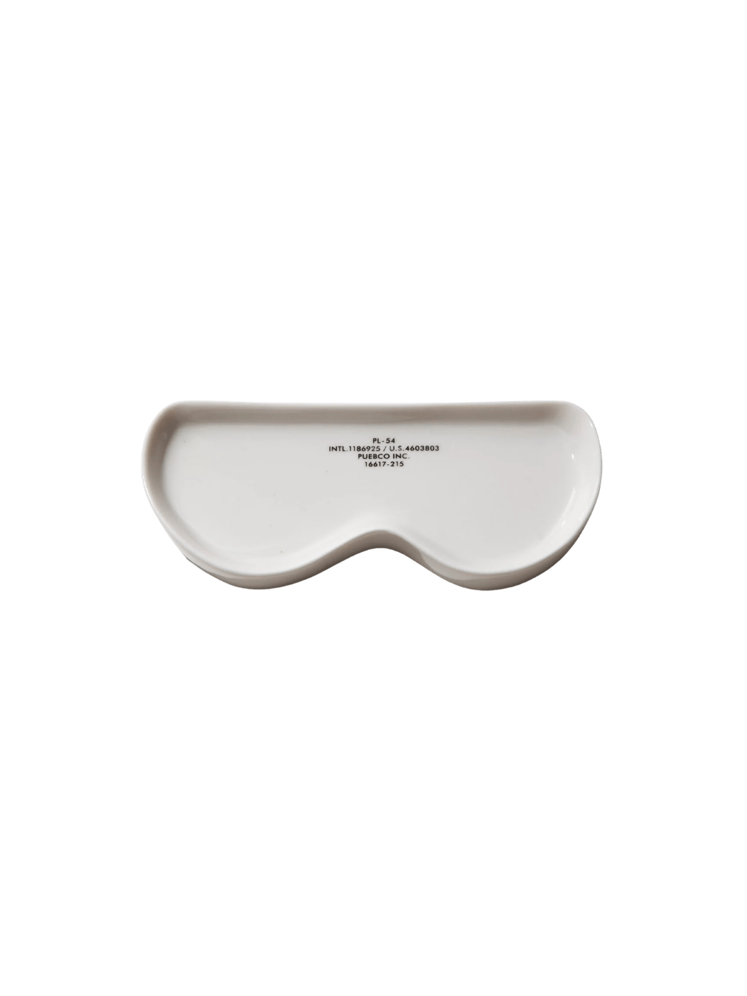 An empty white ceramic Glasses Tray - Round from Puebco on a transparent background | Twentyseven Toronto