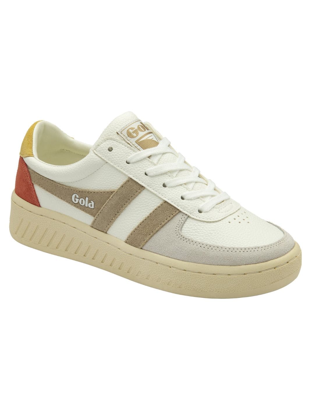 Twentyseven Toronto - Gola Classics Women's Recycled Grandslam Trident Sneakers - White/Bone/Flax