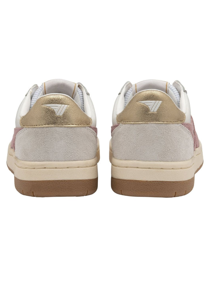 Twentyseven Toronto - Gola Classics Women's Hawk Sneakers - White/Pastel Pink/Gold