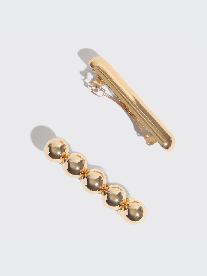KITSCH Gold Metal Barrettes | Twentyseven Toronto