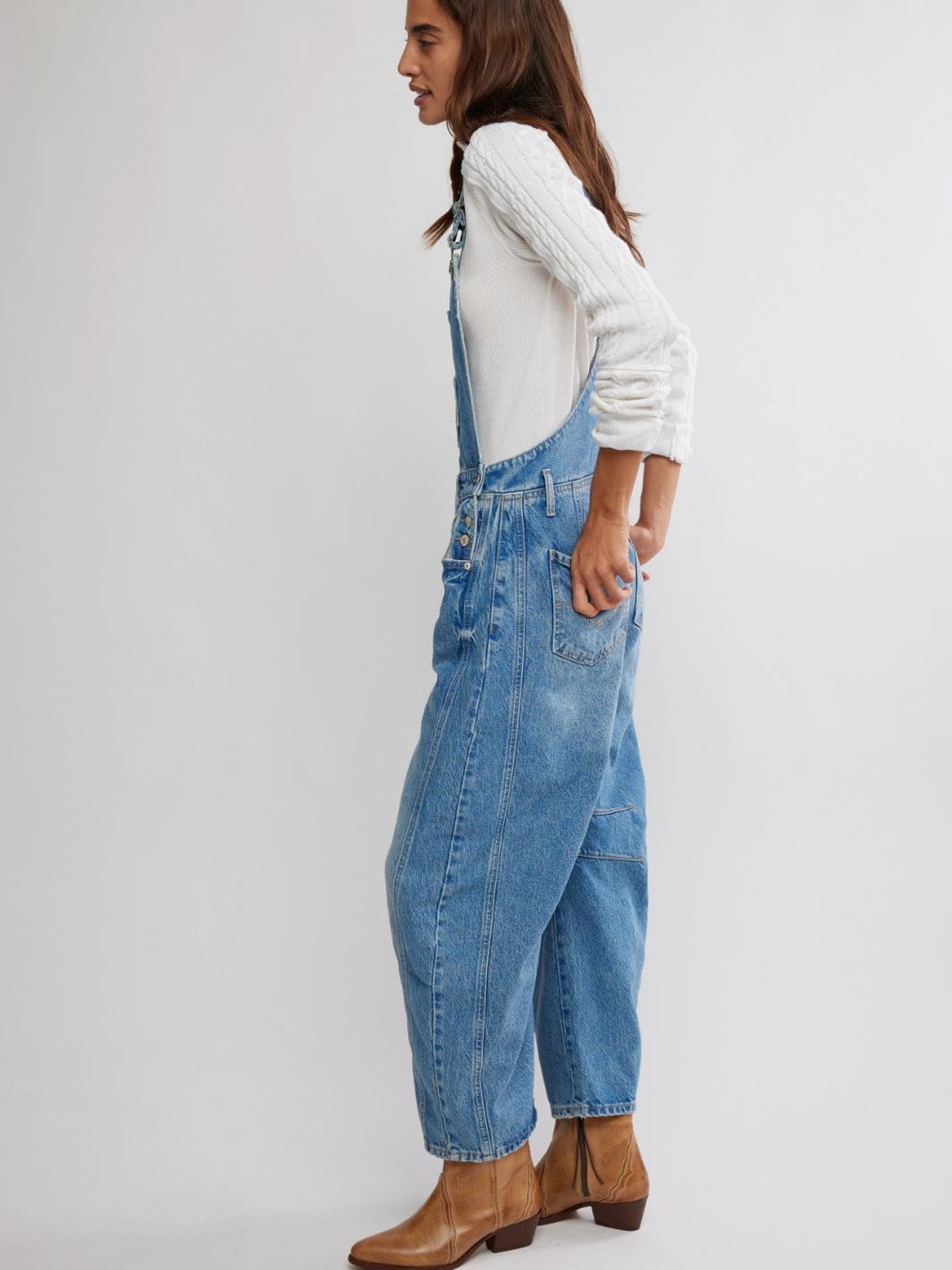 Free People We the Free Good Luck Overall in Ultra Light Beam | Twentyseven Toronto