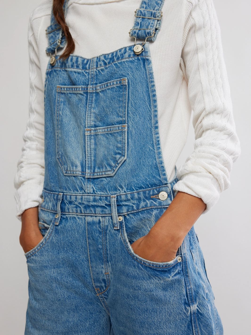 Free People We the Free Good Luck Overall in Ultra Light Beam | Twentyseven Toronto