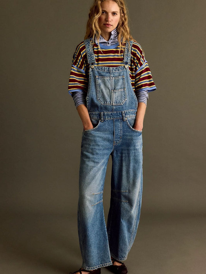 Free People We the Free Good Luck Overall in Ultra Light Beam | Twentyseven Toronto