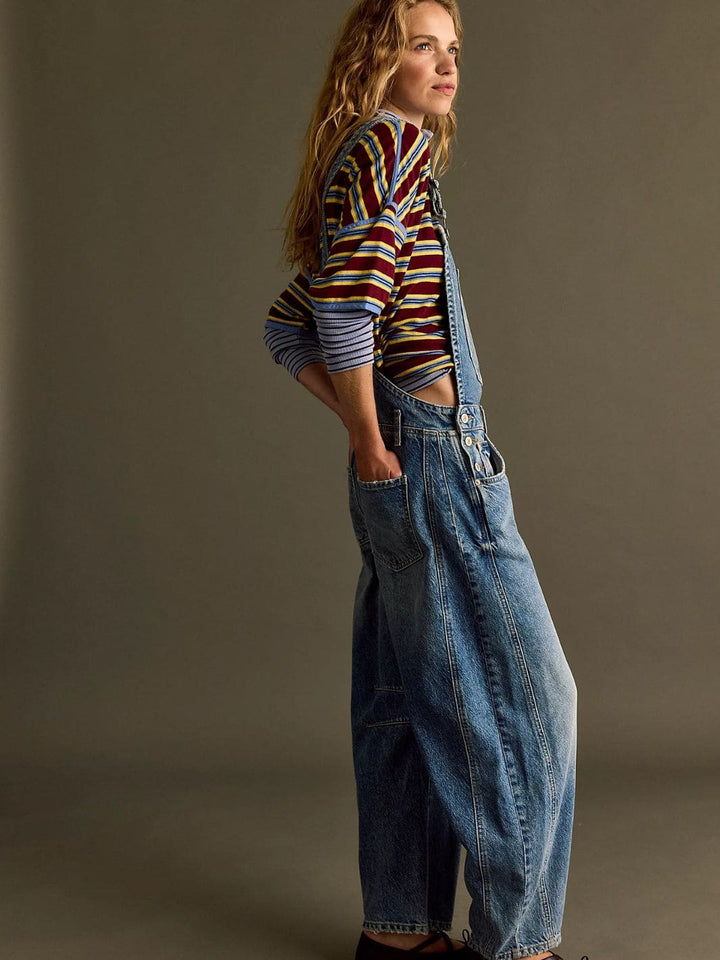 Free People We the Free Good Luck Overall in Ultra Light Beam | Twentyseven Toronto