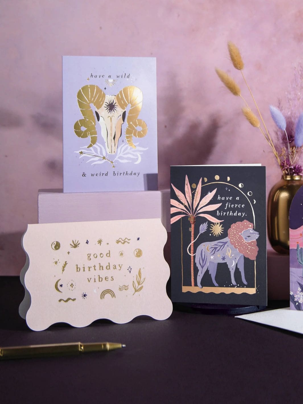 Sister Paper Co. Good Vibes Birthday Card | Greeting Cards | Minimalist Card | Twentyseven Toronto