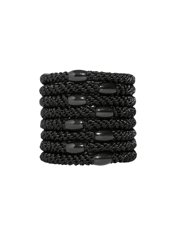 L. Erickson Grab & Go Ponytail Holders 8 Pack - Black | Twentyseven Toronto