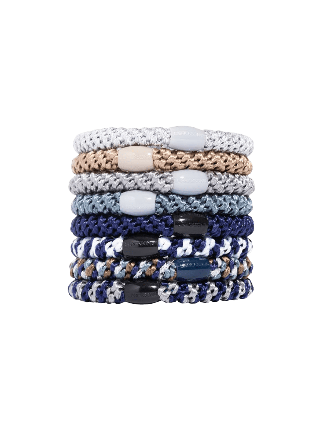 L. Erickson Grab & Go Ponytail Holders 8 Pack - Indigo | Twentyseven Toronto