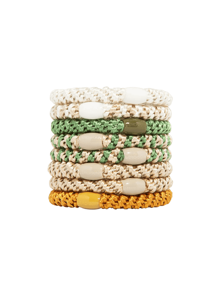 L. Erickson Grab & Go Ponytail Holders 8 Pack - Minimal Neutrals | Twentyseven Toronto