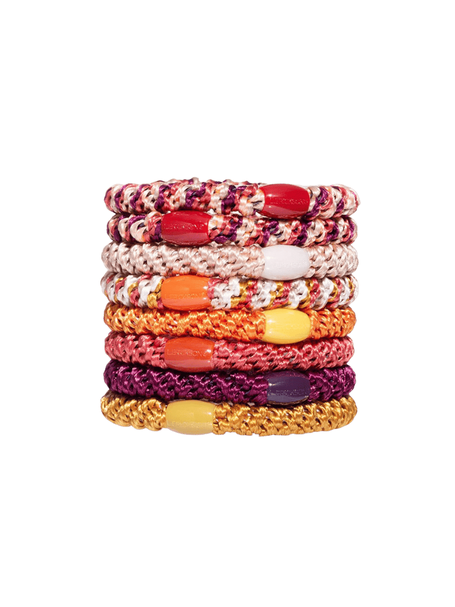 L. Erickson Grab & Go Ponytail Holders 8 Pack - Spiced Amber | Twentyseven Toronto