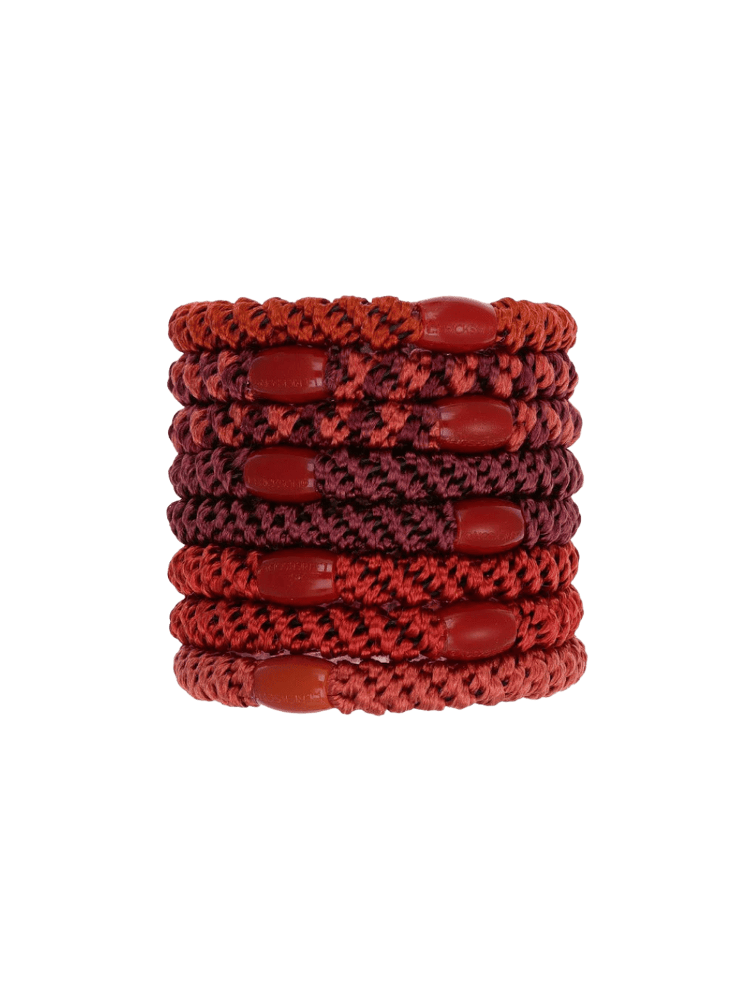 L. Erickson Grab & Go Ponytail Holders 8 Pack - Pomegranate | Twentyseven Toronto