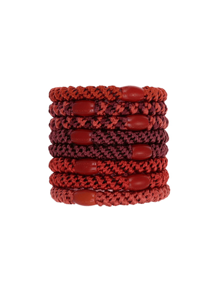 L. Erickson Grab & Go Ponytail Holders 8 Pack - Pomegranate | Twentyseven Toronto