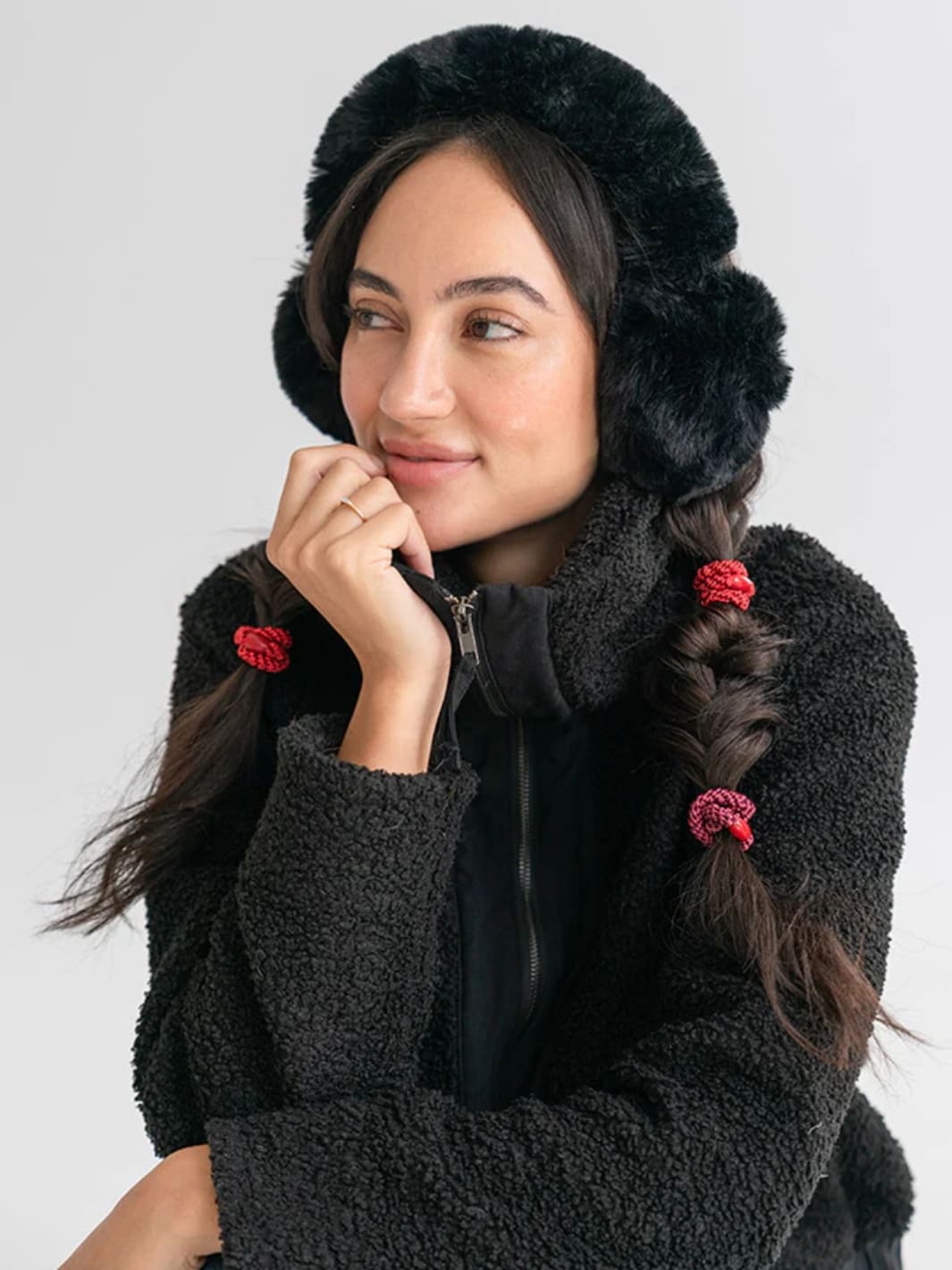 L. Erickson Grab & Go Ponytail Holders 8 Pack - Pomegranate | Twentyseven Toronto