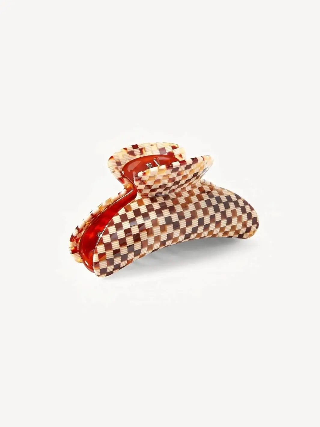 Grande Heirloom Claw in Tortoise Checker
