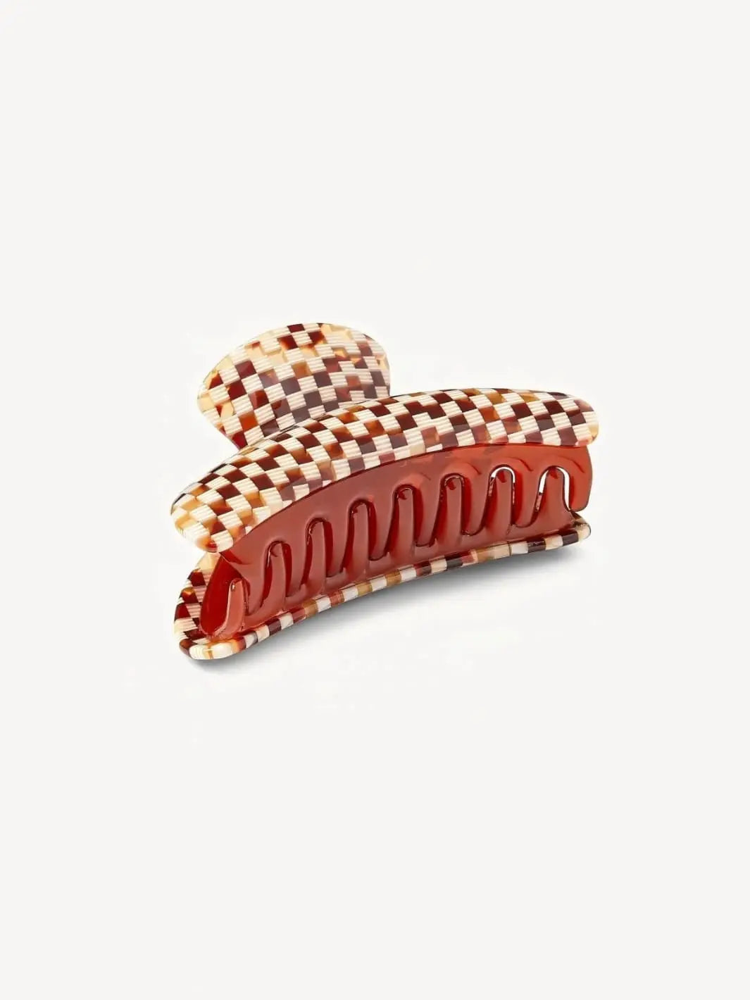 Grande Heirloom Claw in Tortoise Checker