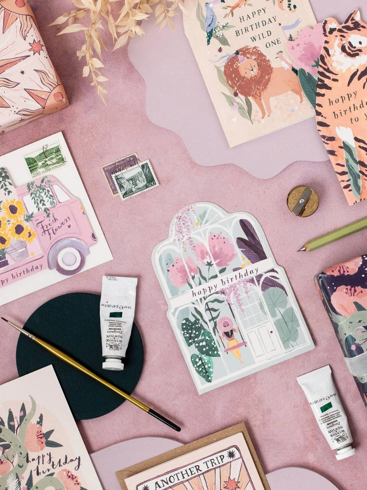 Sister Paper Co. Greenhouse Birthday Card | Plant Birthday Card | Plants Card | Twentyseven Toronto