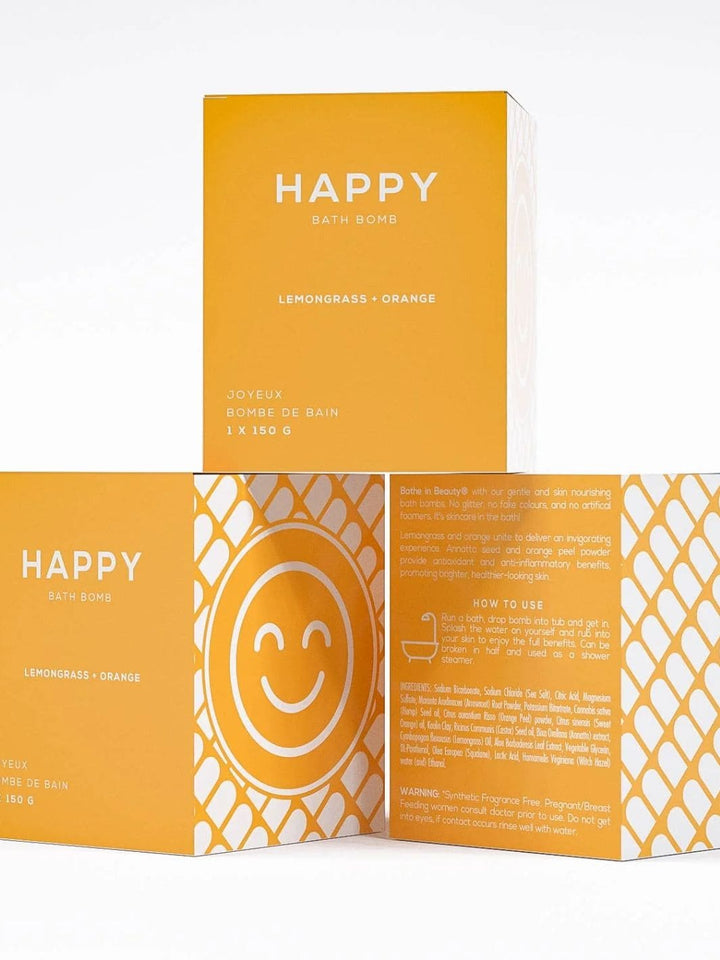 Bare Skin Bar HAPPY Bath Bomb, 180g | Twentyseven Toronto
