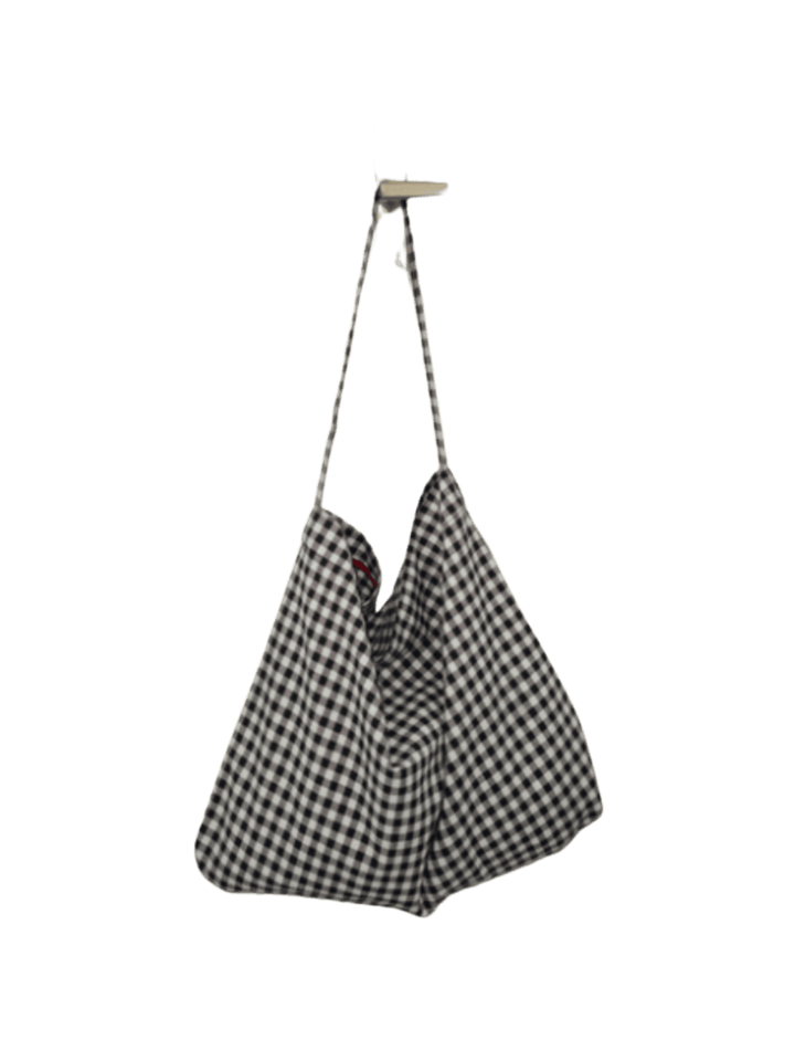 Le Bon Shoppe Happy Carry Bag in Navy Gingham | Twentyseven Toronto