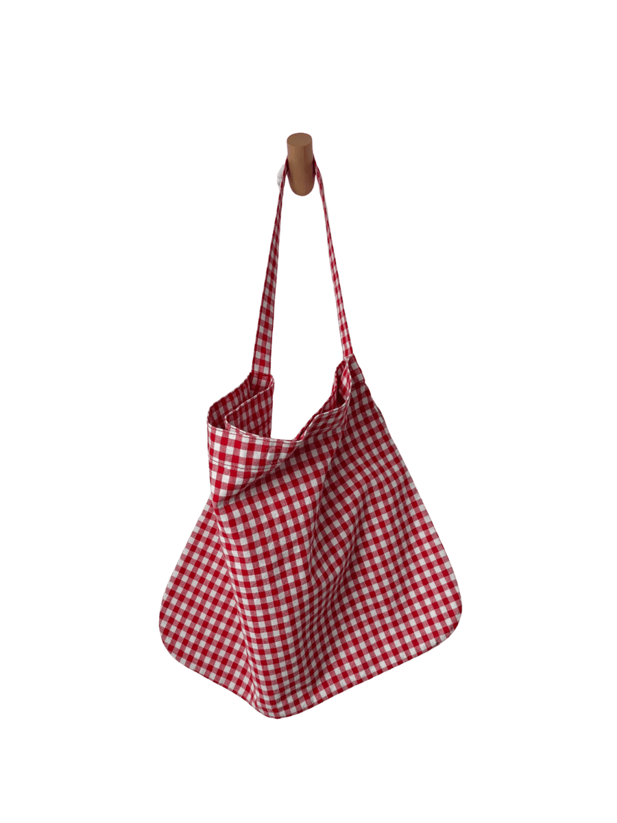 Le Bon Shoppe Happy Carry Bag in Red Gingham | Twentyseven Toronto