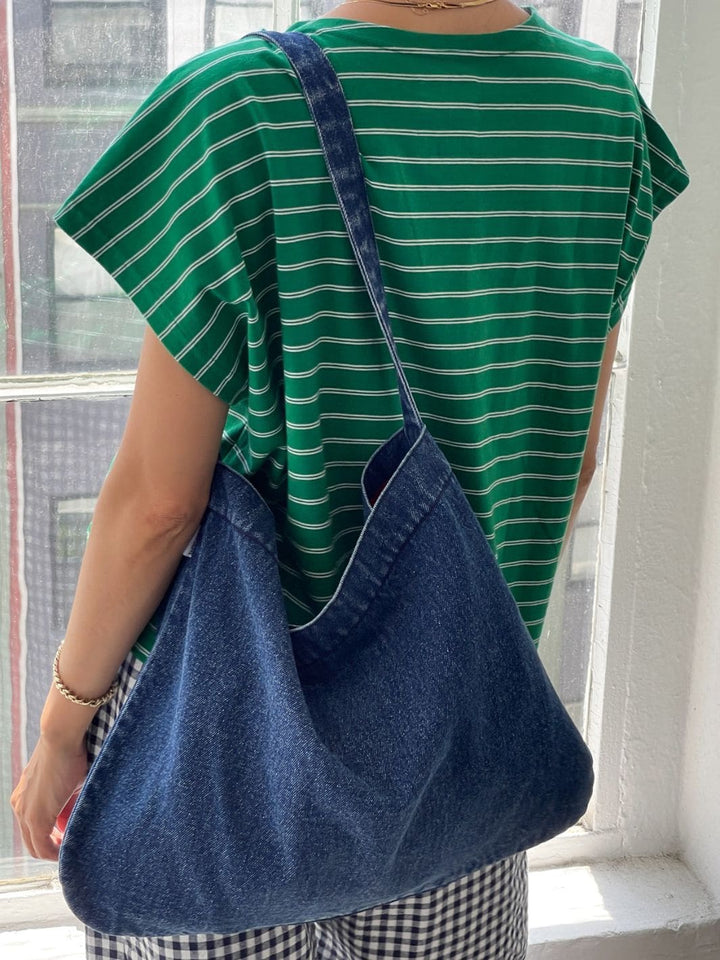 Le Bon Shoppe Happy Carry Bag in Blue Denim | Twentyseven Toronto