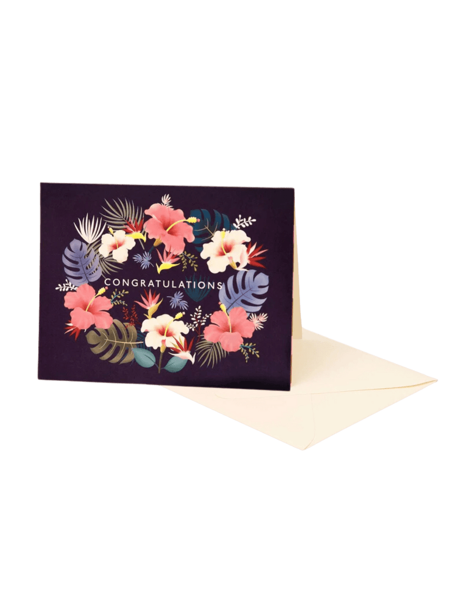 Clap Clap Design Hawaiian Lei Congratulations Card | Twentyseven Toronto