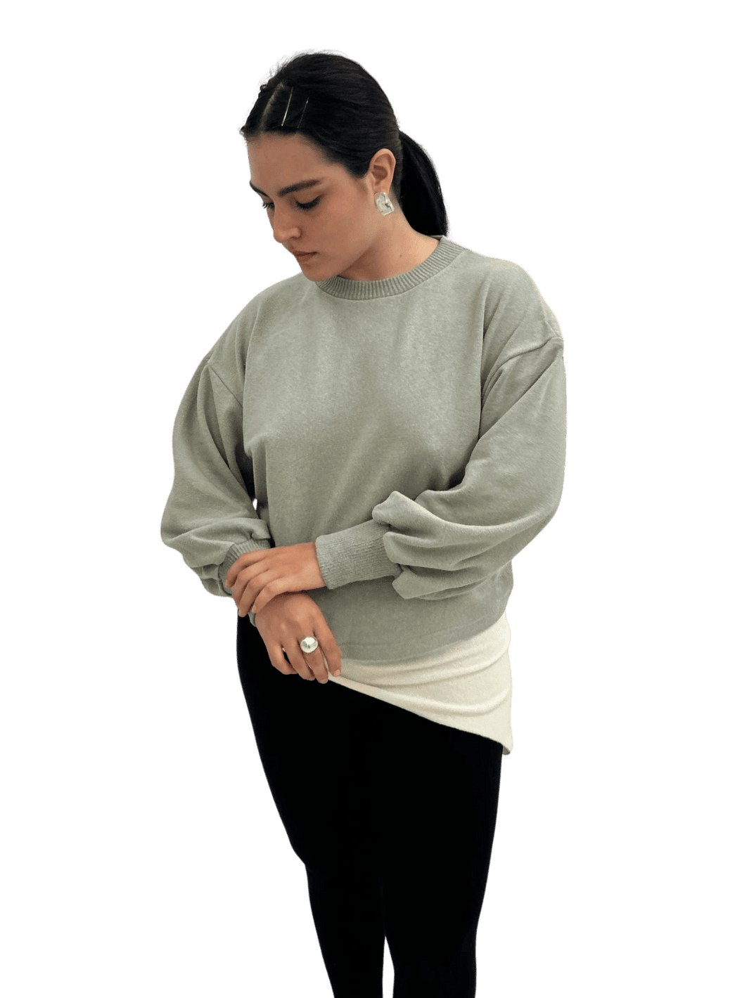 Merge Hemp Cloud Sweater in Sage | Twentyseven Toronto