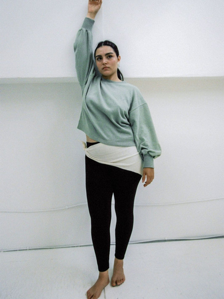 Merge Hemp Cloud Sweater in Sage | Twentyseven Toronto