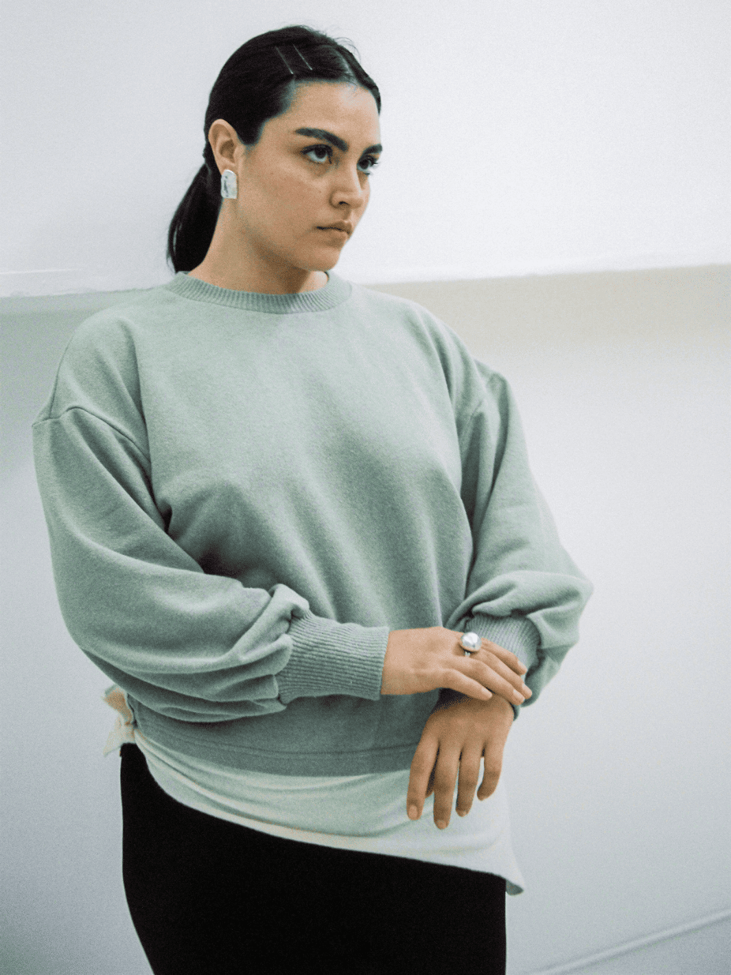 Merge Hemp Cloud Sweater in Sage | Twentyseven Toronto