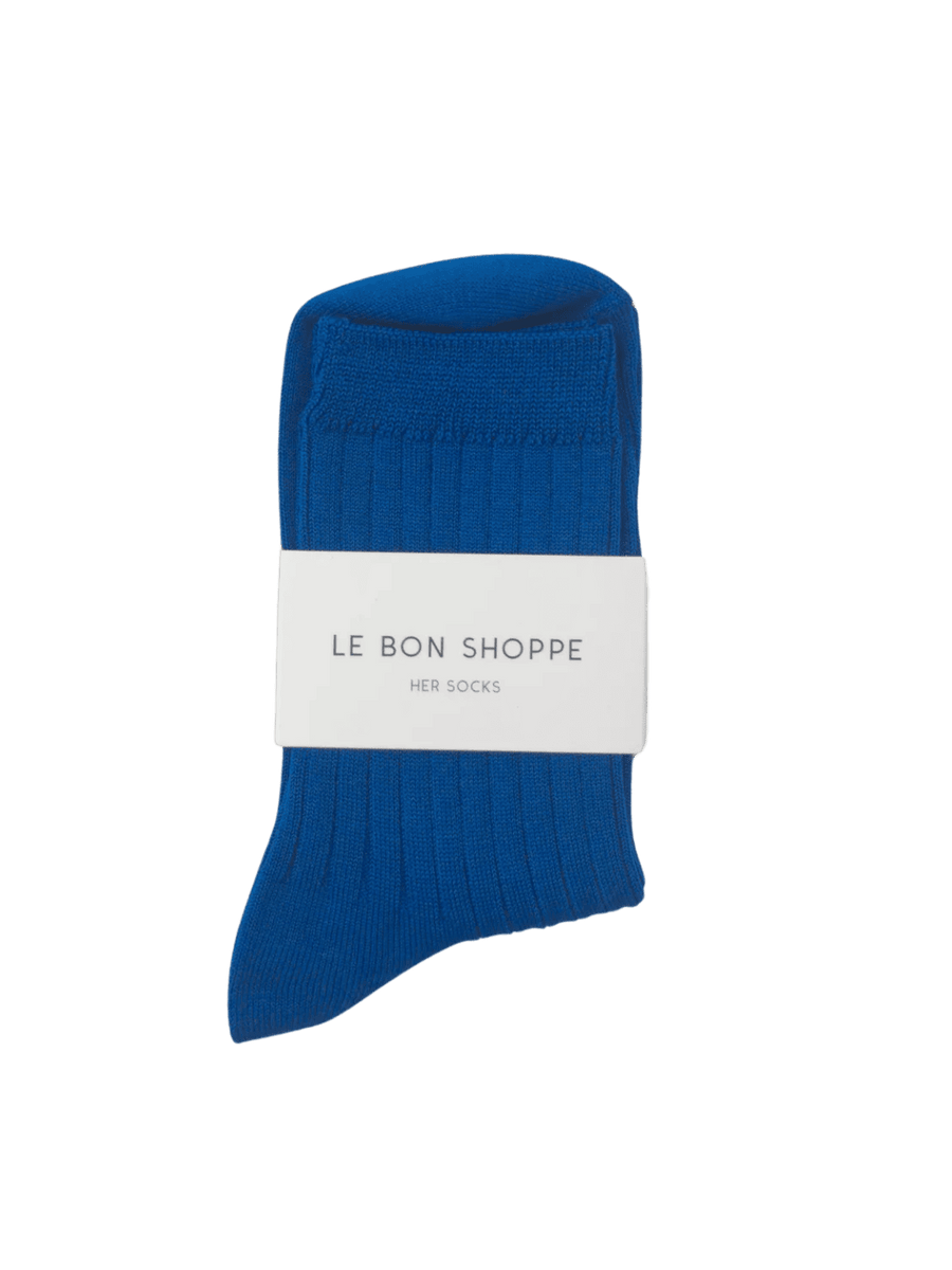 Le Bon Shoppe Her Socks (MC Cotton) - Cobalt | Twentyseven Toronto