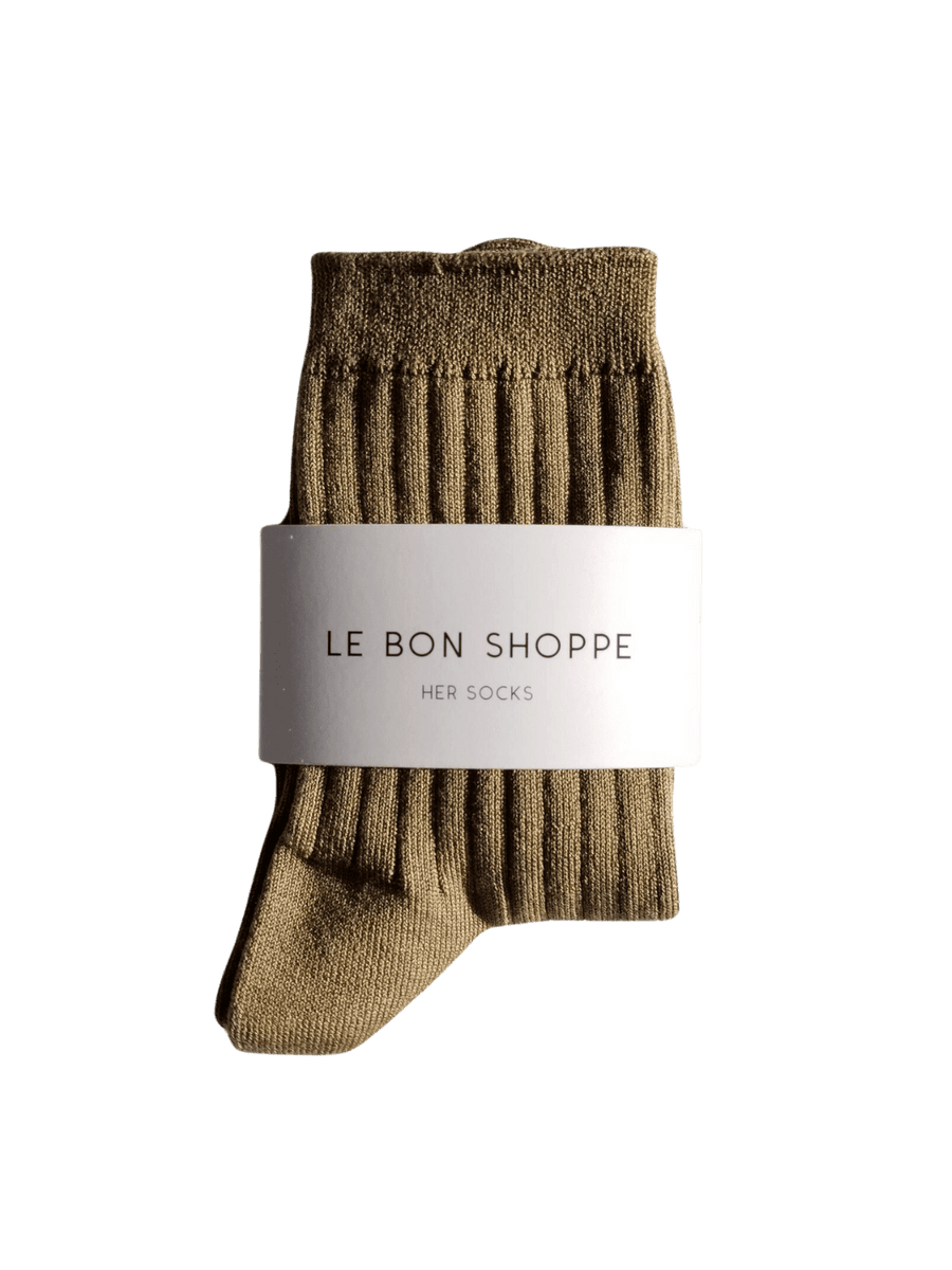 Le Bon Shoppe Her Socks (MC Cotton) - Pesto | Twentyseven Toronto