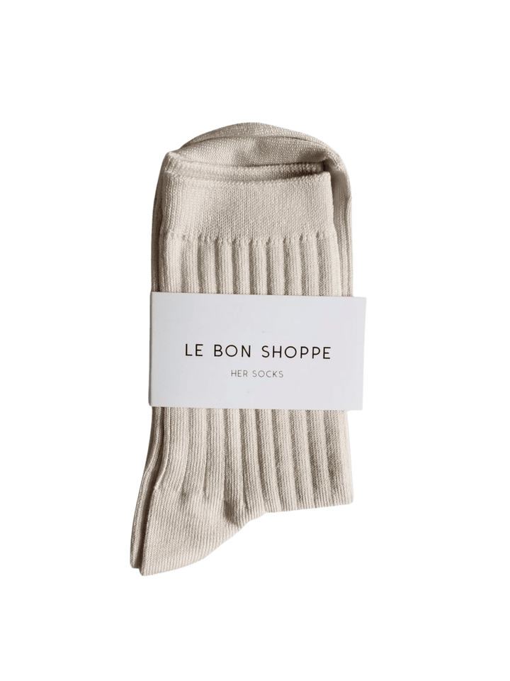 Le Bon Shoppe Her Socks (MC Cotton) - Porcelain | Twentyseven Toronto