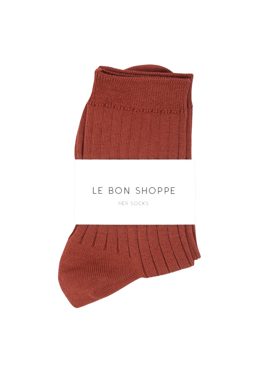 Le Bon Shoppe Her Socks (MC Cotton) - Terracotta | Twentyseven Toronto